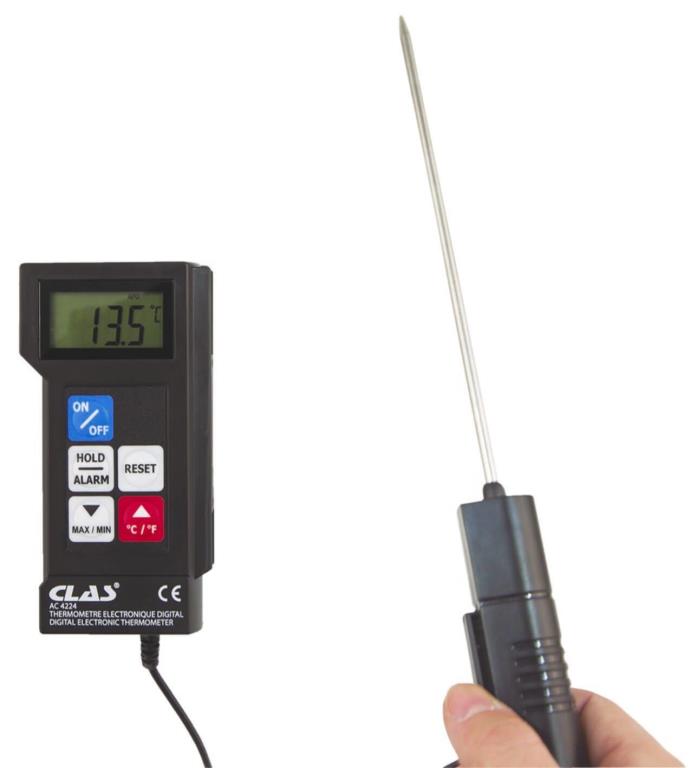 Thermomètre à sonde CLAS AC 4224